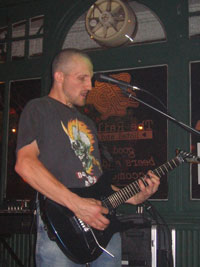 A picture of me playing with my band at the Railway Hotel Bromley